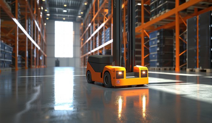 創(chuàng)新驅(qū)動，魯渝能源推出1200W大功率無線充電器，AGV叉車的完美伴侶